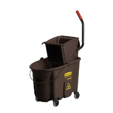 WaveBrake® Mop Bucket & Wringer Brown SidePress - FG758088BRN