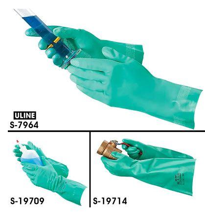 Solvex Gloves Chemical Resistant Nitrile Gloves Size 10, Pair - 37-175-10