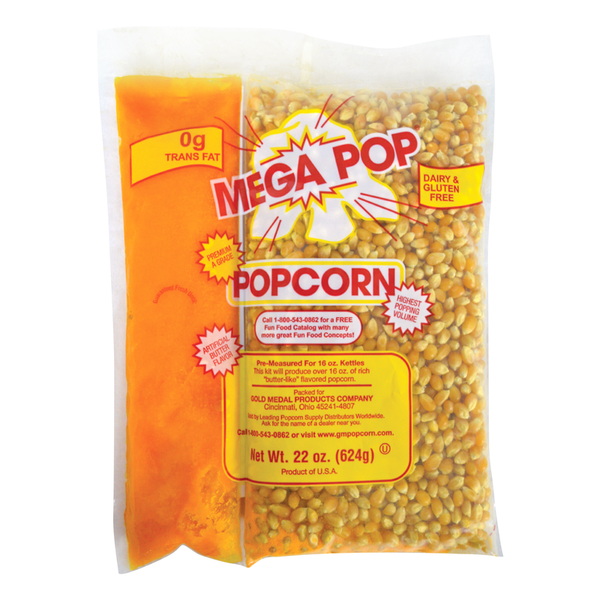 Mega Pop® Popcorn Kits 16oz 20/Cs - 2846